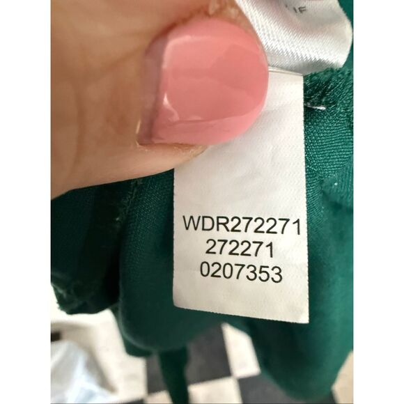 J. Jill Green Button Front Shirt Dress XL Workwear Classic Modest - Picture 4 of 5